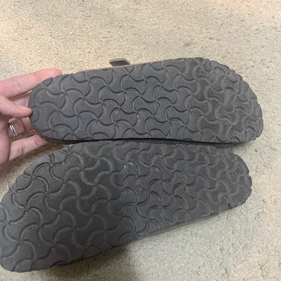 Birkenstock Zürich Suede Leather Sandals - Taupe - Picture 6 of 10